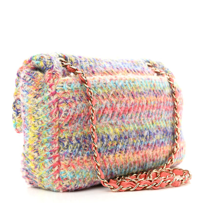 Chanel Knit Small Flap Orange Multicolor 3 of 10