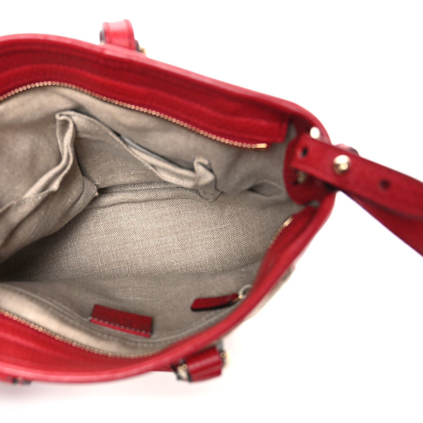 Monogram Small Bree Tote Red