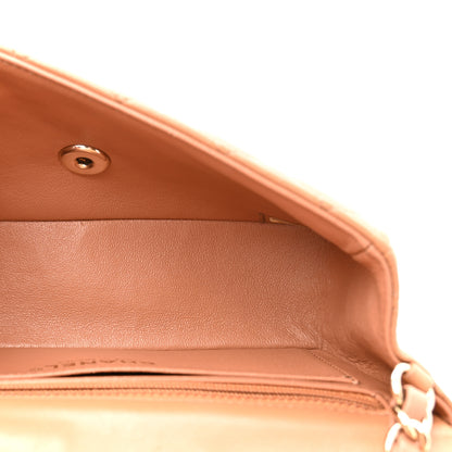 Chanel Lambskin Quilted Mini Rectangular Flap Brown 5 of 12