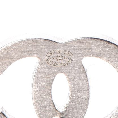 Chanel Baguette Crystal CC Earrings Silver 4 of 5