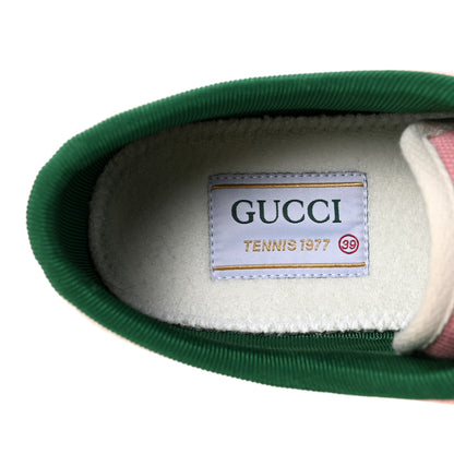 Gucci Canvas Web Womens 1977 Tennis Sneakers 39 Wild Rose Mystic White 8 of 8