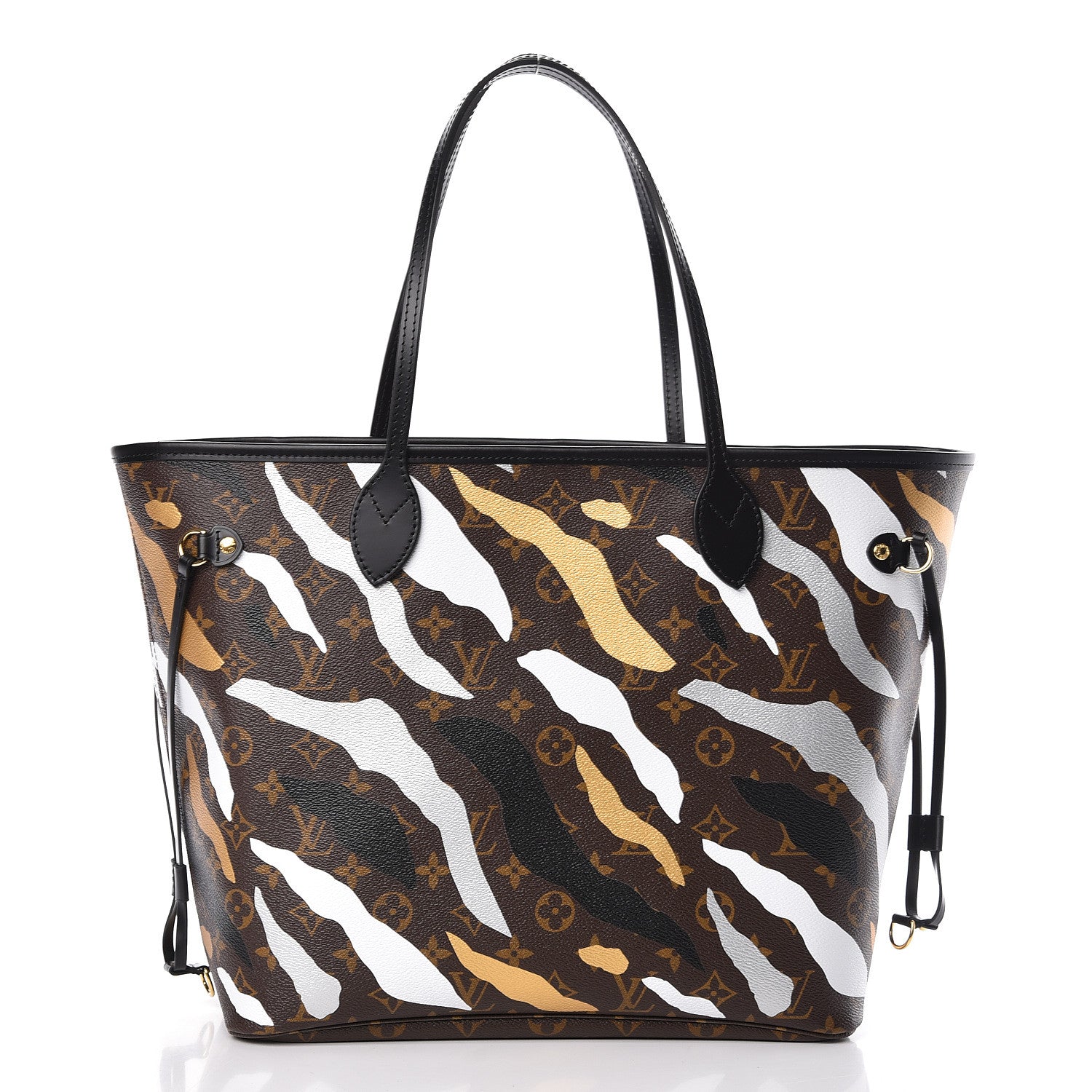 Louis Vuitton X LOL Monogram Neverfull MM Gold Silver 3 of 12