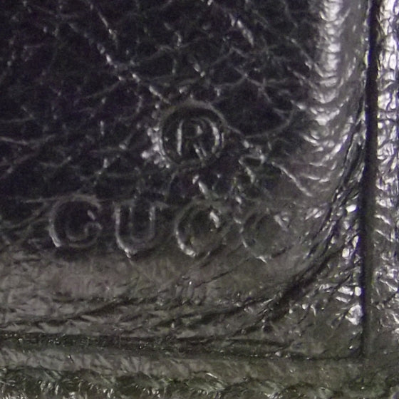 Gucci Guccissima Crest Bi-Fold Wallet Black 7 of 9