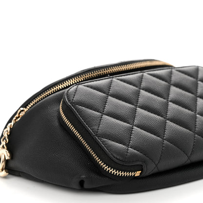 Chanel Caviar Quilted Business Affinity Waist Belt Bag Black 9 of 11