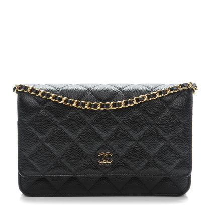 Chanel Caviar Quilted Wallet On Chain WOC Black 1 of 9