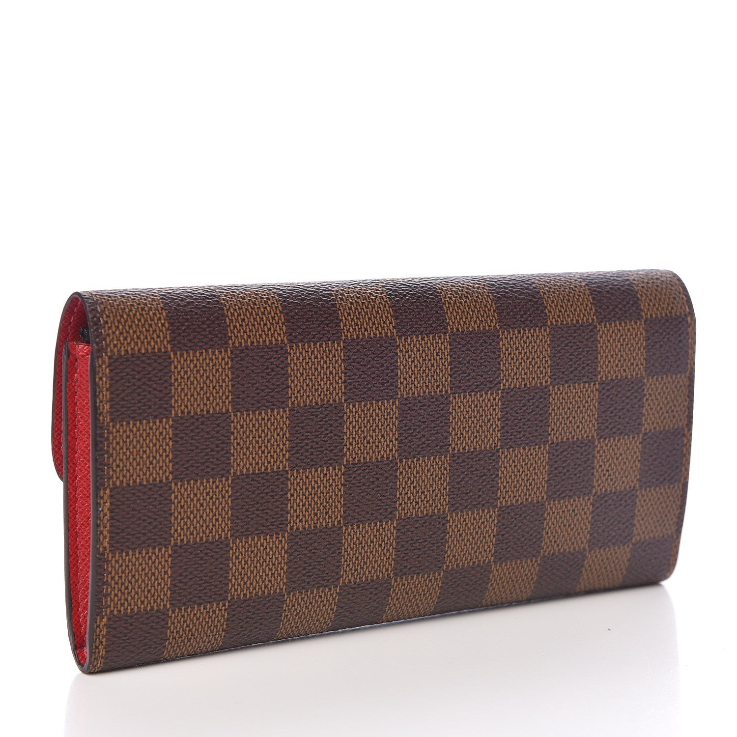 Louis Vuitton Damier Ebene Emilie Wallet Red 3 of 7