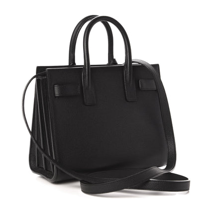Saint Laurent Grained Calfskin Nano Sac De Jour Black 4 of 10