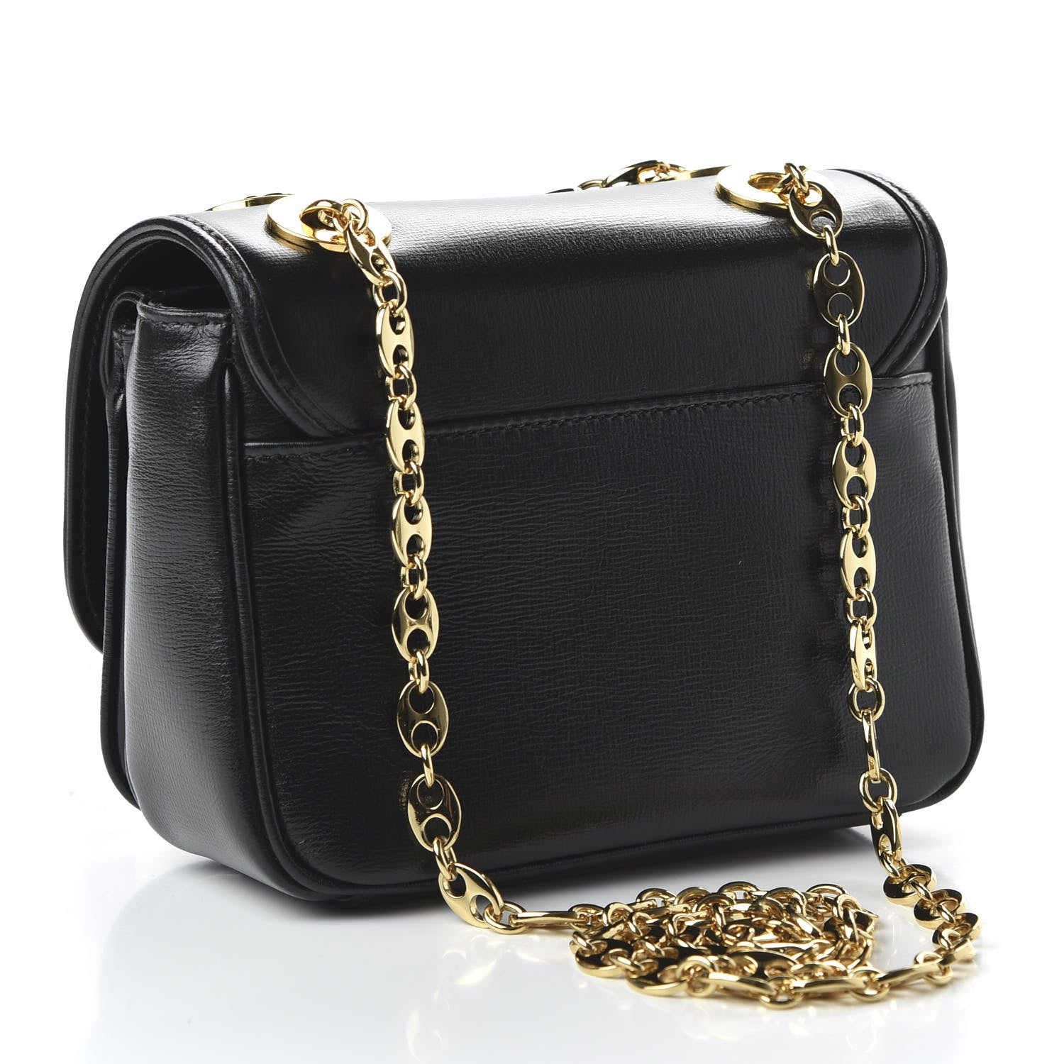 Gucci Azalea Calfskin Mini Marina Chain Shoulder Bag Black 4 of 11
