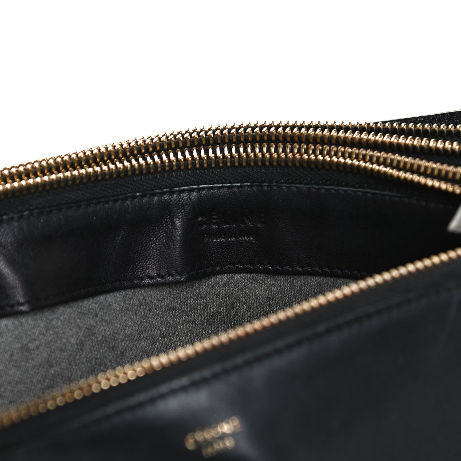 Celine Lambskin Small Trio Crossbody Bag Black 5 of 10