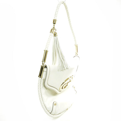 Gucci Leather Britt Shoulder Bag Ivory 3 of 8
