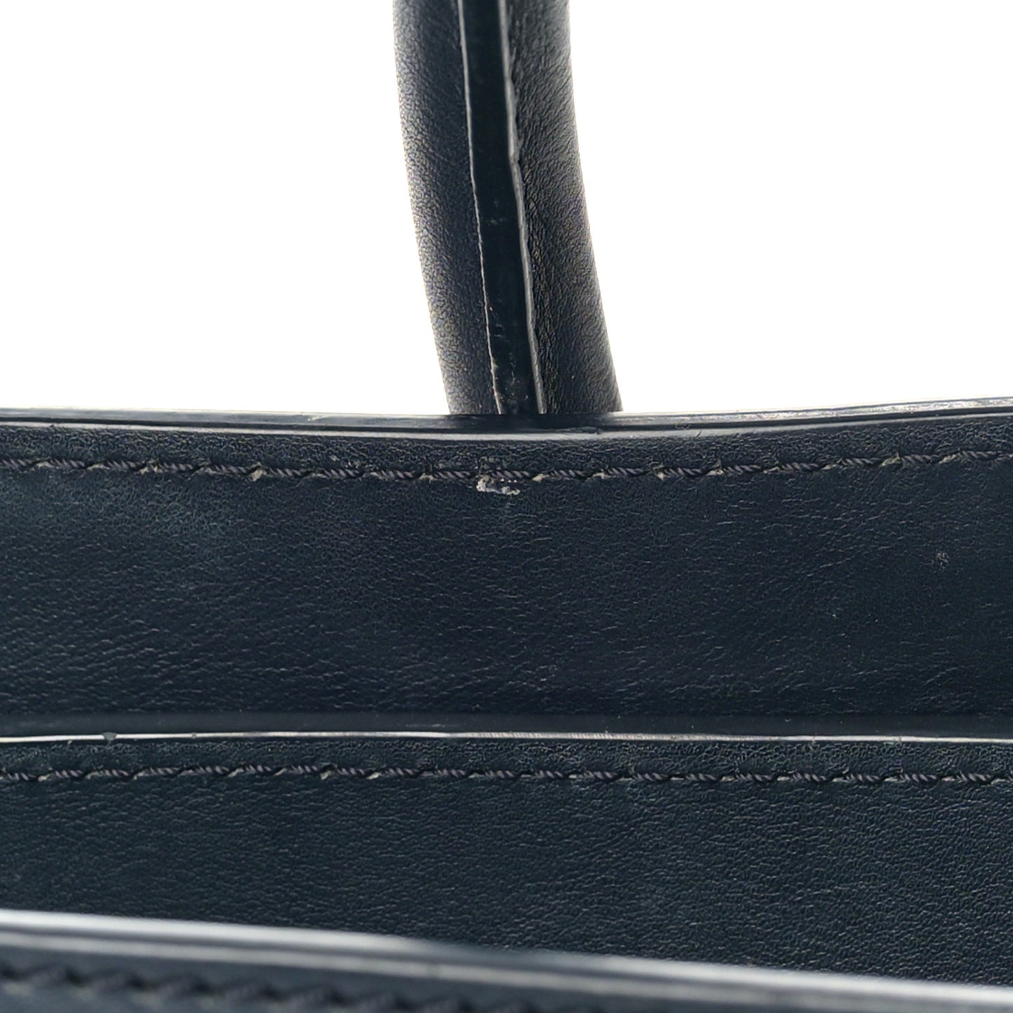 Smooth Calfskin Mini Luggage Navy Blue