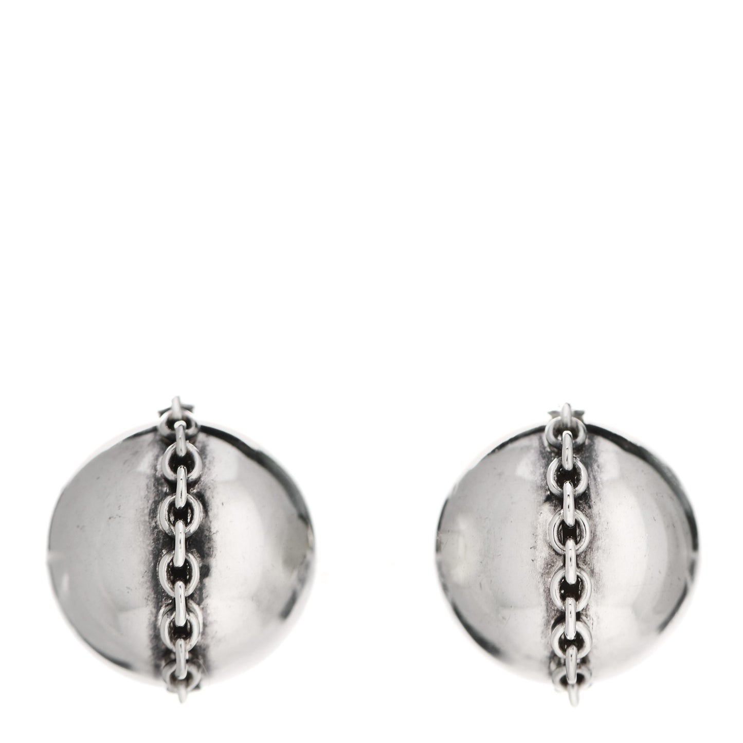 Sterling Silver HardWear Bolt Ball Earrings