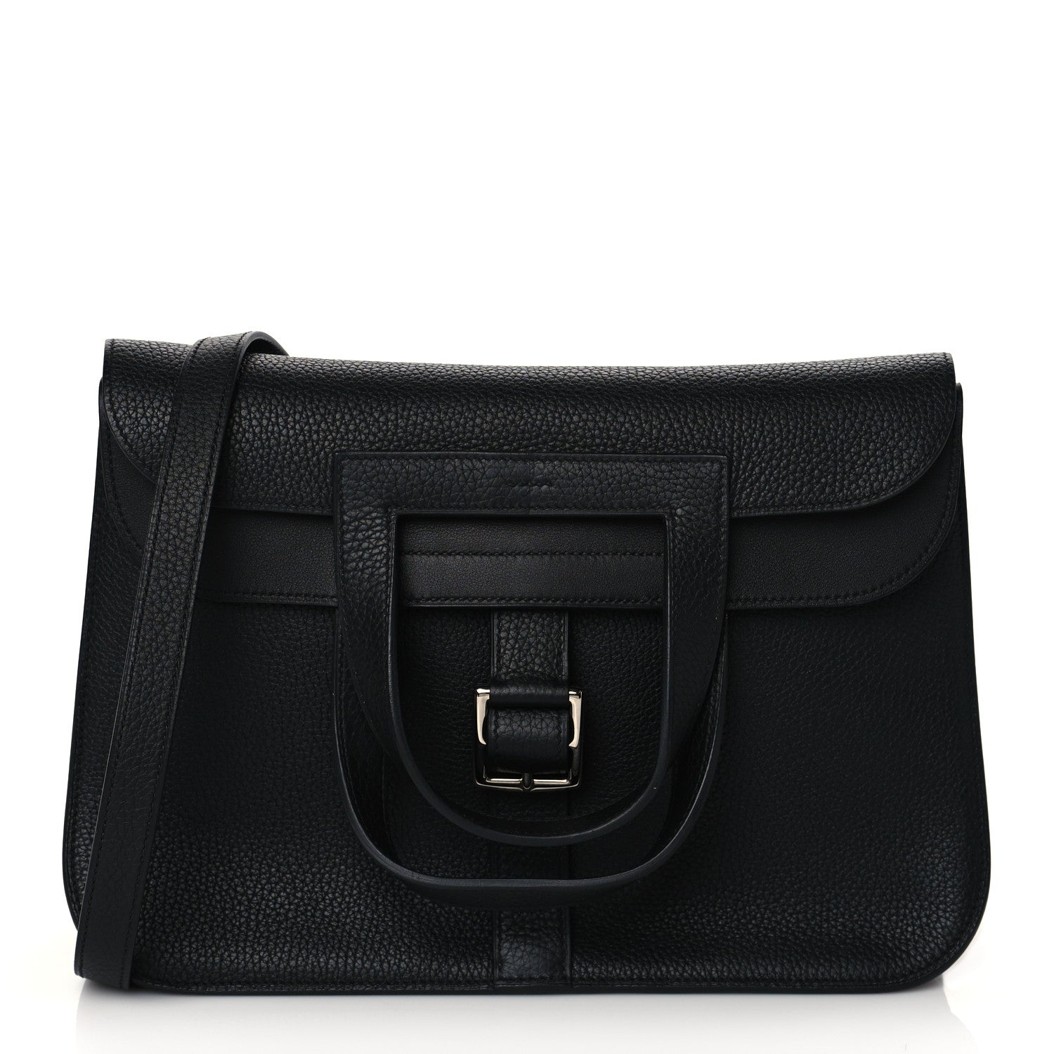 Hermes Taurillon Clemence Halzan 31 GM Black 1 of 10