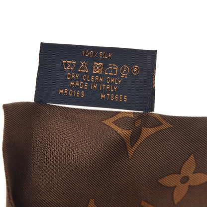 Louis Vuitton Silk Monogram Confidential Bandeau Brown 4 of 5
