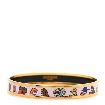 Hermes Enamel Printed On the Beach Bangle Bracelet 1 of 6