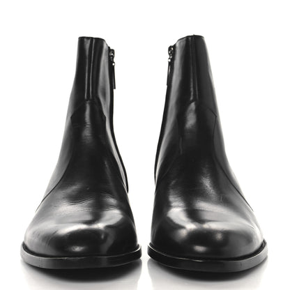 Saint Laurent Calfskin Mens Wyatt 40 Zip Boots 42 Black 3 of 10