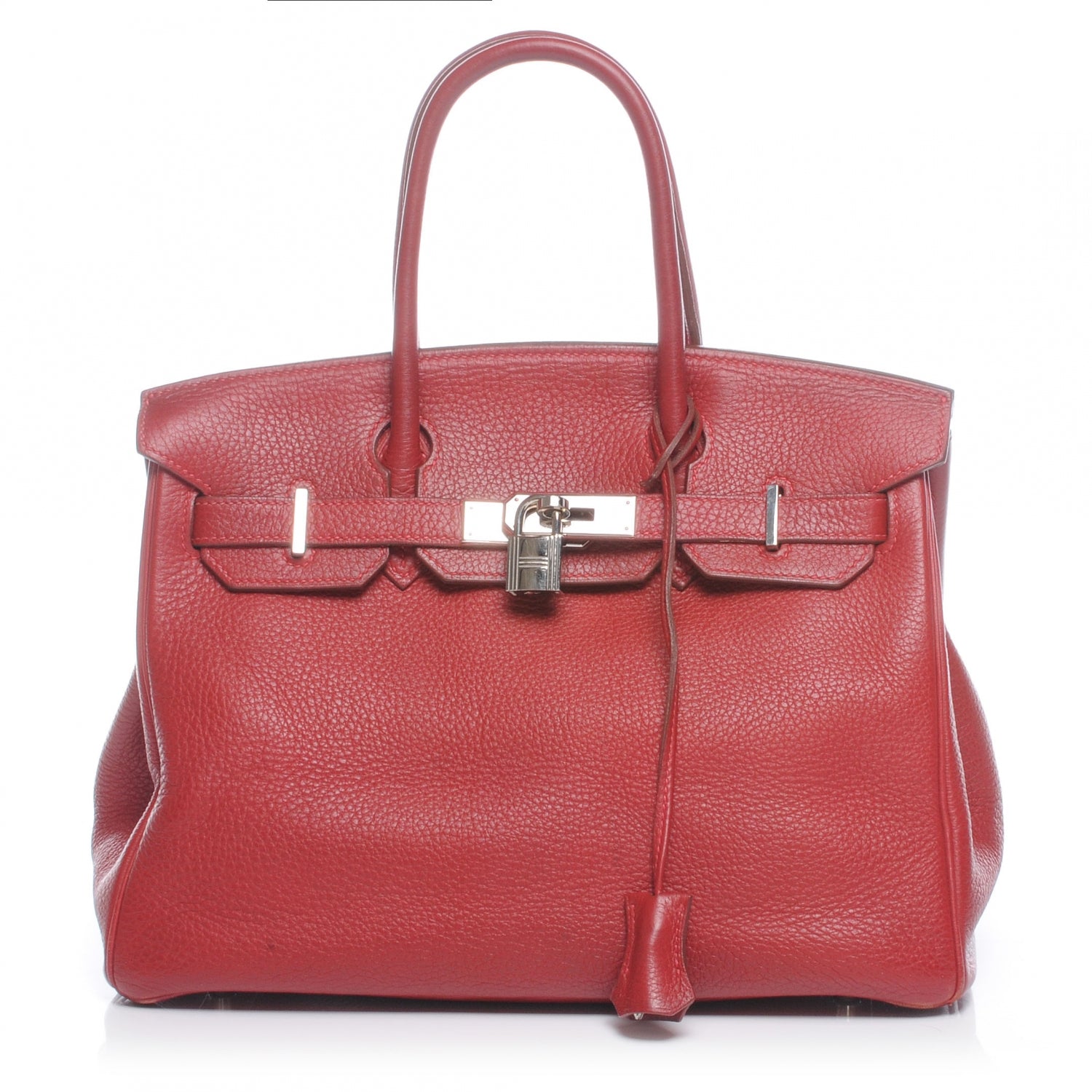Hermes Taurillon Clemence Birkin 30 Rouge 1 of 9