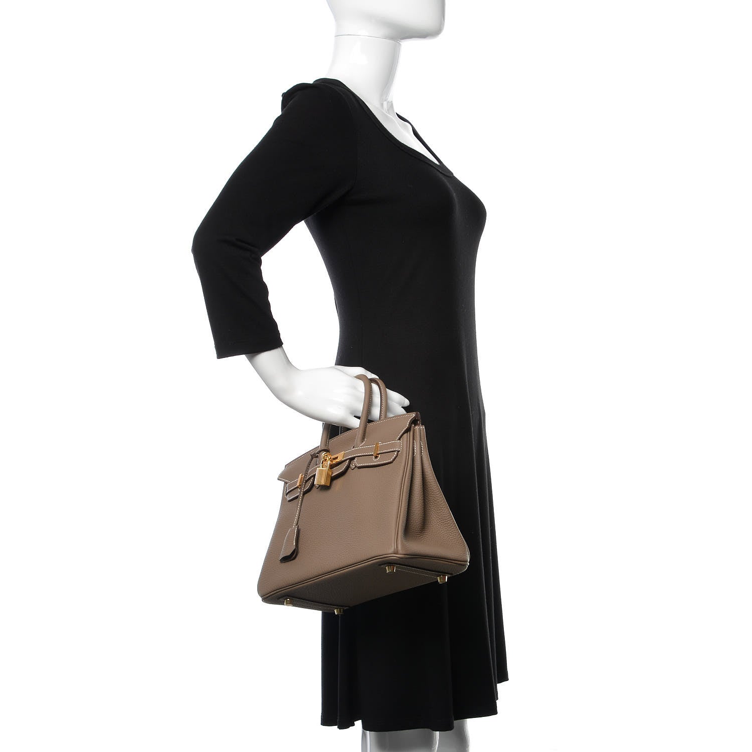 Hermes Togo Birkin 25 Etoupe 2 of 37