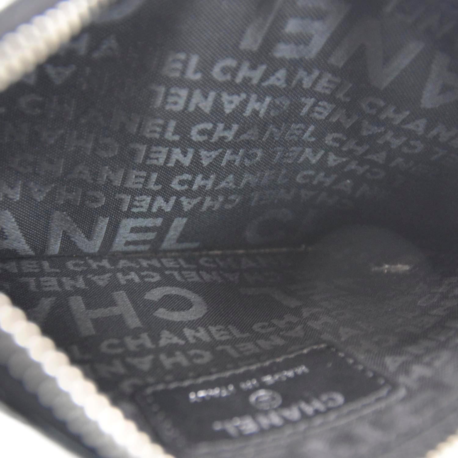 Chanel Patent Diamond Stitched Clutch Bag Black 6 of 8