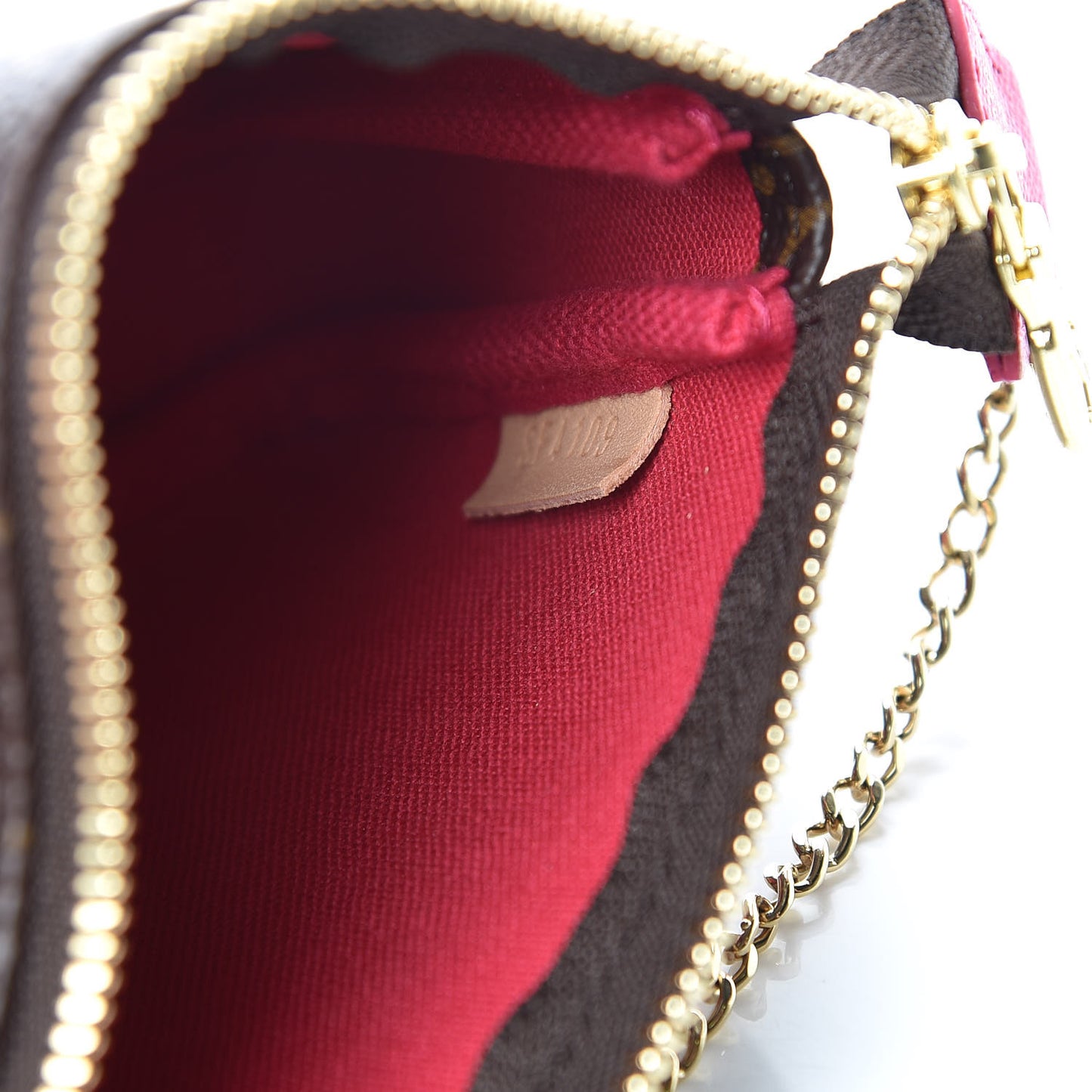 Monogram 2019 Christmas Animation Mini Courchevel Pochette Accessories Fuchsia