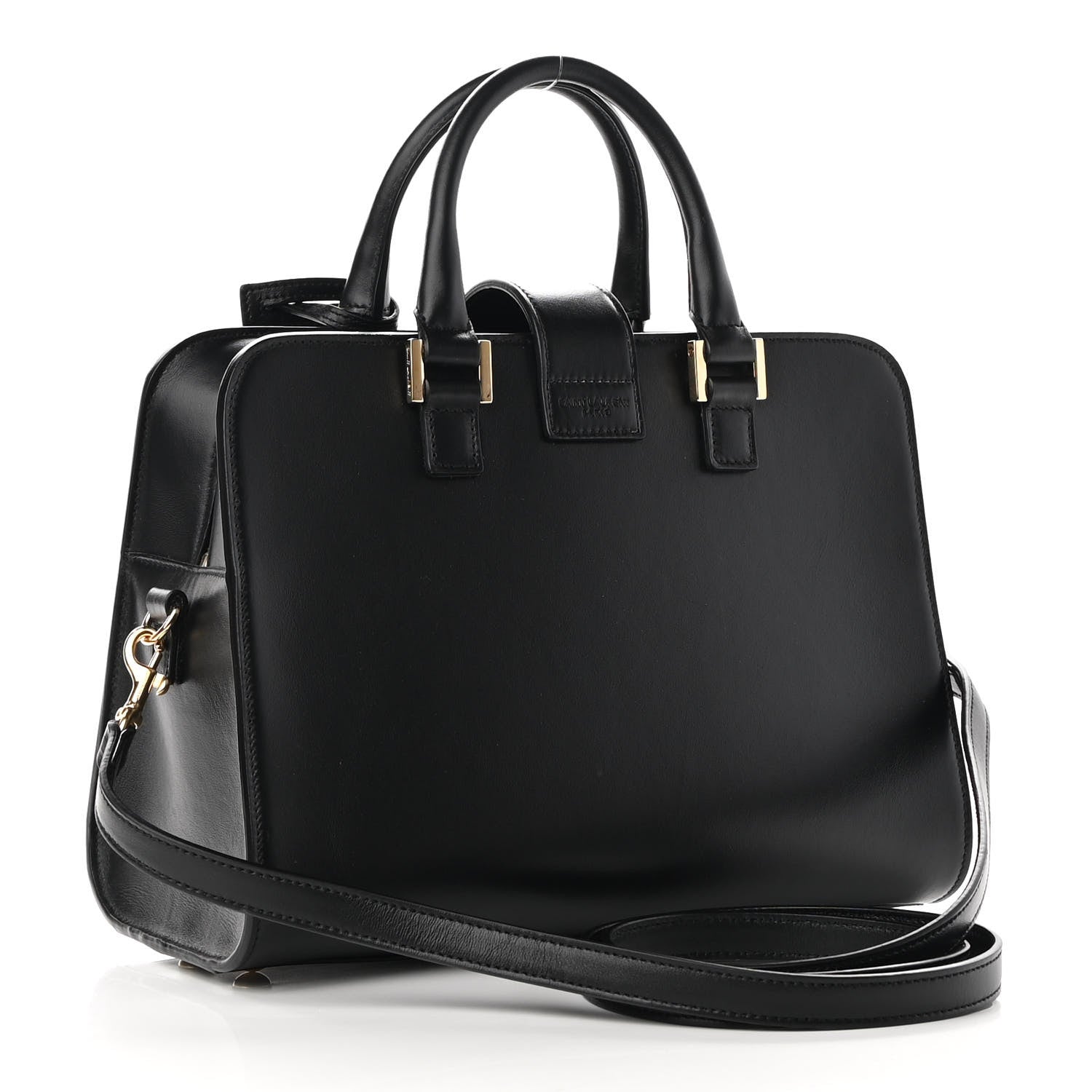 Saint Laurent Calfskin Monogram Baby Cabas Black 3 of 8