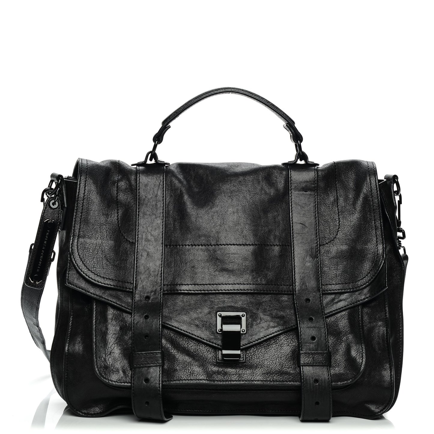 Lambskin Large PS1 Satchel Black