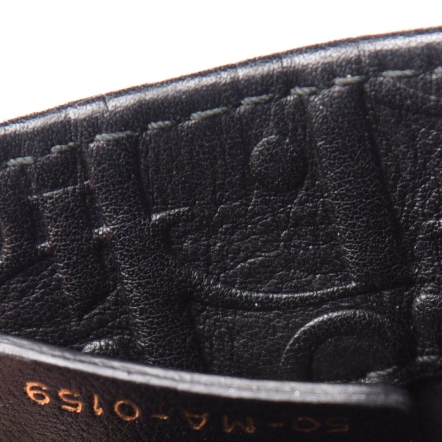 Oblique Calfskin Embossed Book Tote Black