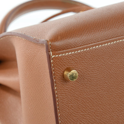 Hermes Courchevel Kelly Sellier 32 Gold 5 of 22