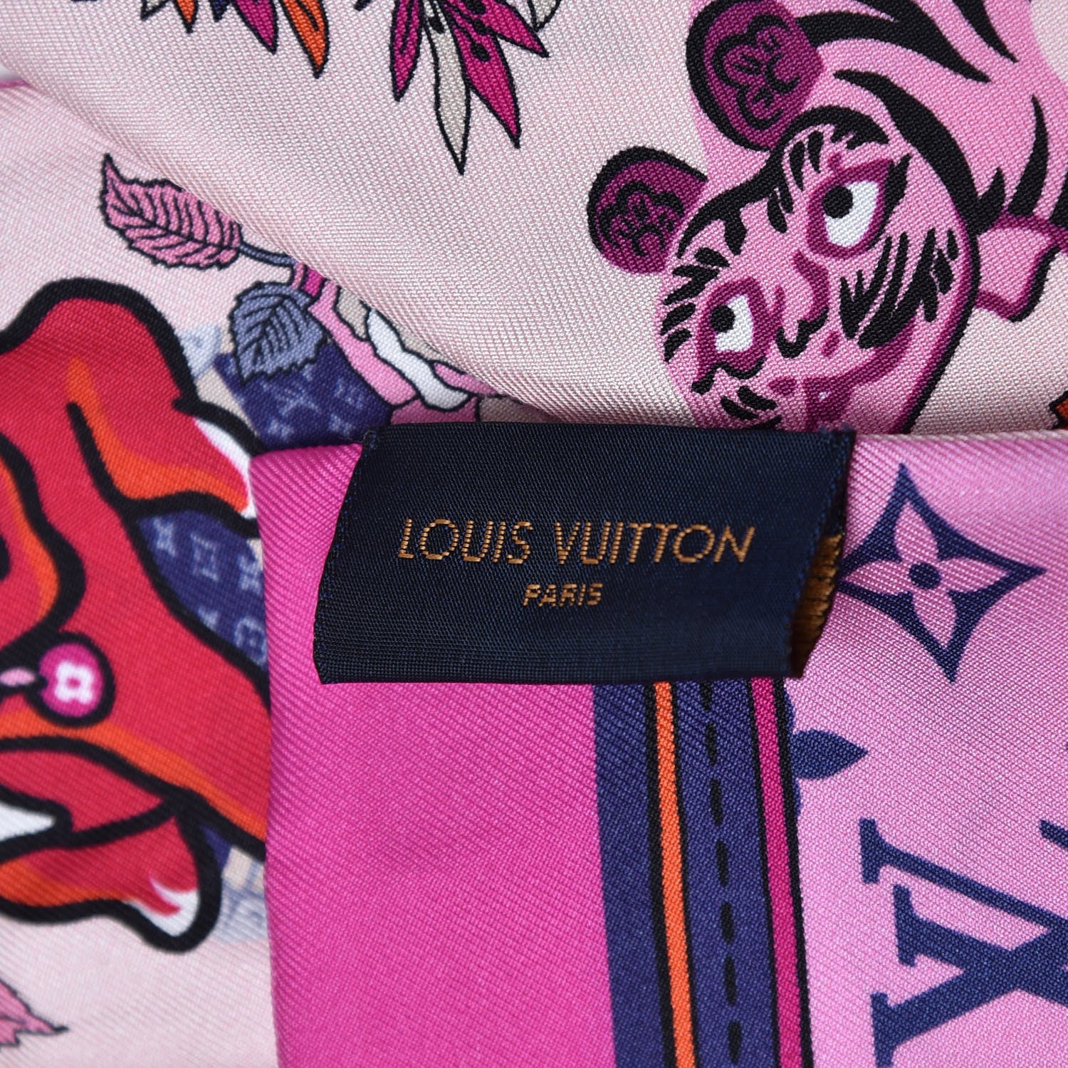 Louis Vuitton Silk Monogram Superstition Bandeau Rose 3 of 5