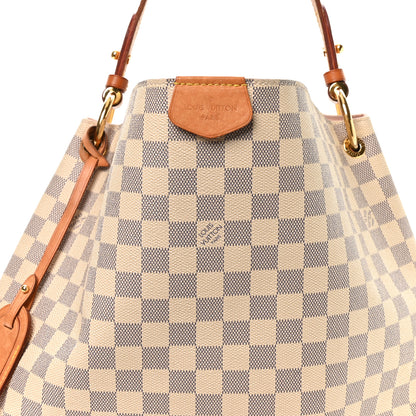 Louis Vuitton Damier Azur Graceful MM Rose Ballerine 7 of 10