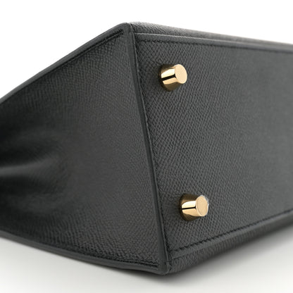 Hermes Epsom Kelly Sellier 25 Black 9 of 11