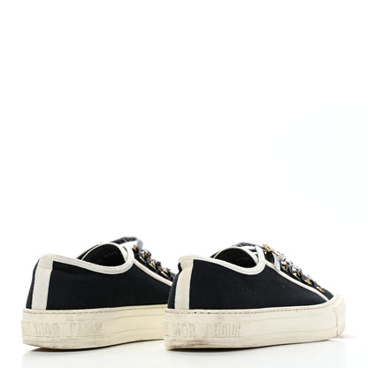 Christian Dior Canvas Walk'N'Dior Low Top Sneakers 37 Black 4 of 8