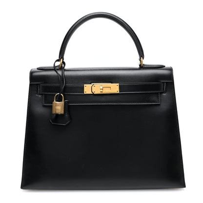 Hermes Box Kelly Sellier 28 Black 1 of 10
