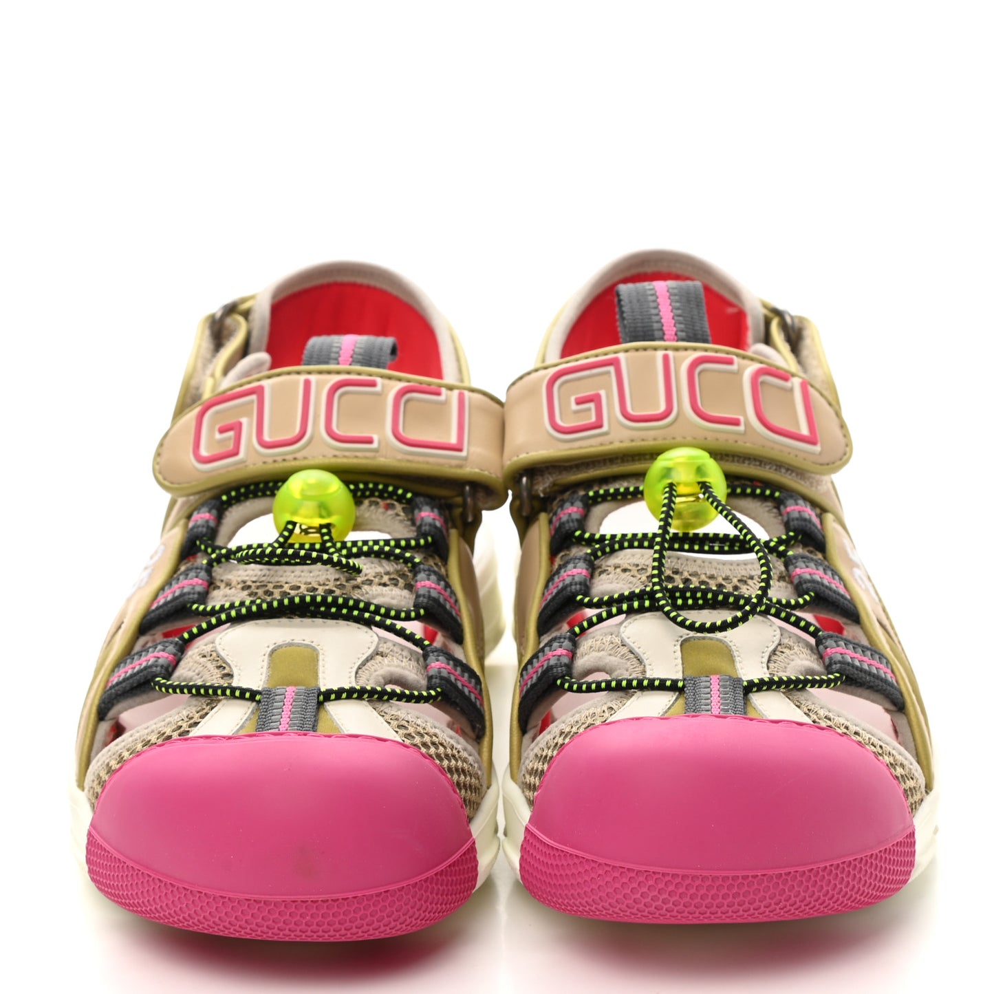 Mesh Fabric Tinsel Sport Sandals 37 Loess Sand Box Pink