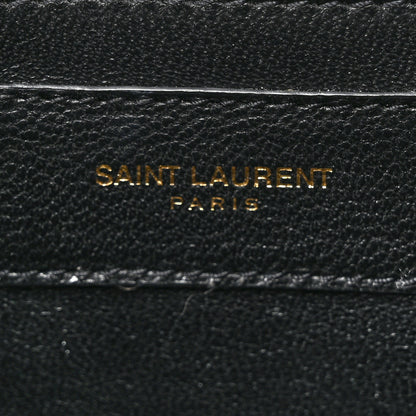 Saint Laurent Suede All-Over Monogram Small Le Monogramme Satchel Black 7 of 19