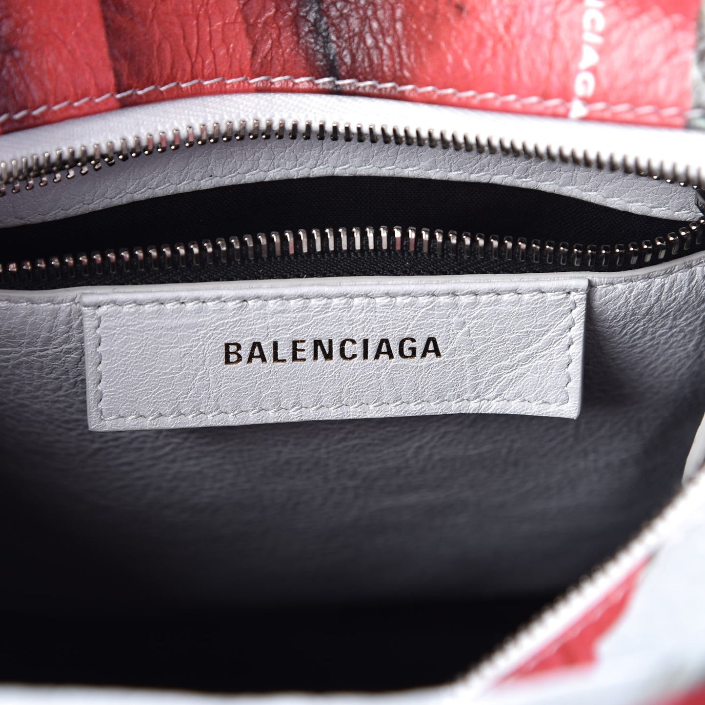Agneau Arena Bazar Campaign Shopper Tote XS White Red Green