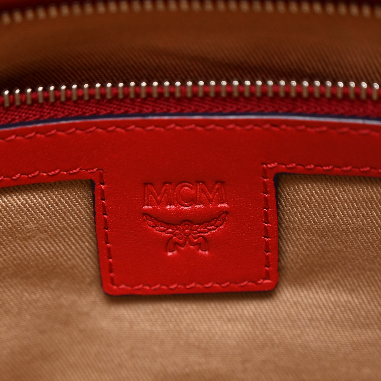 MCM Visetos Large Traveler Weekender Bag Red 1825040 – FASHIONPHILE