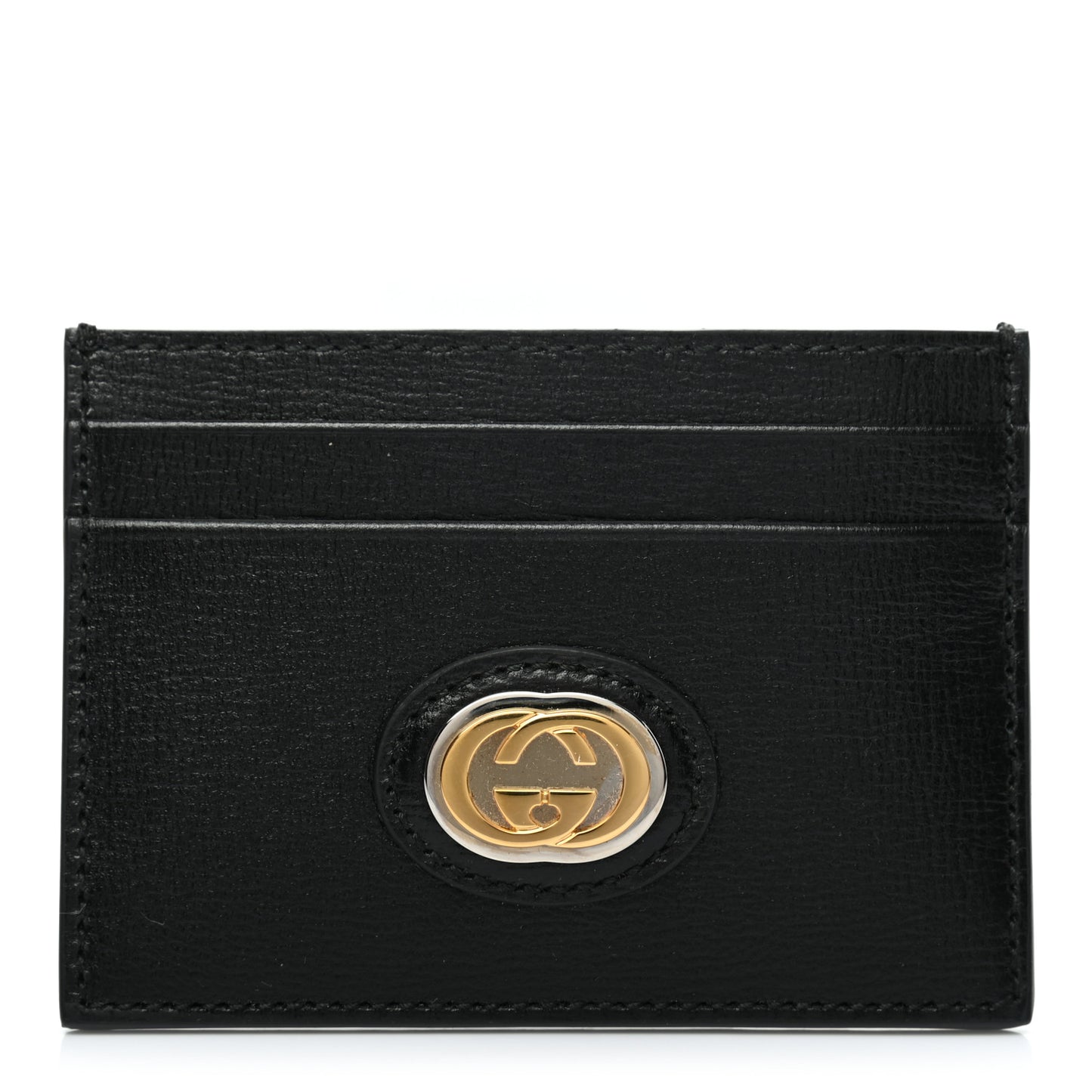 Azalea Calfskin Marina Card Holder Black