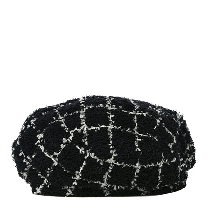 Chanel Cotton Tweed CC Beret S Black White 1 of 5
