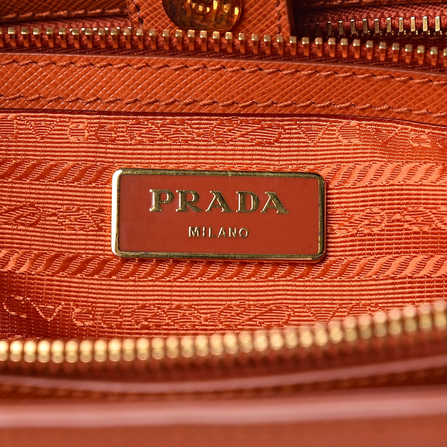 Saffiano Lux Small Tote Papaya