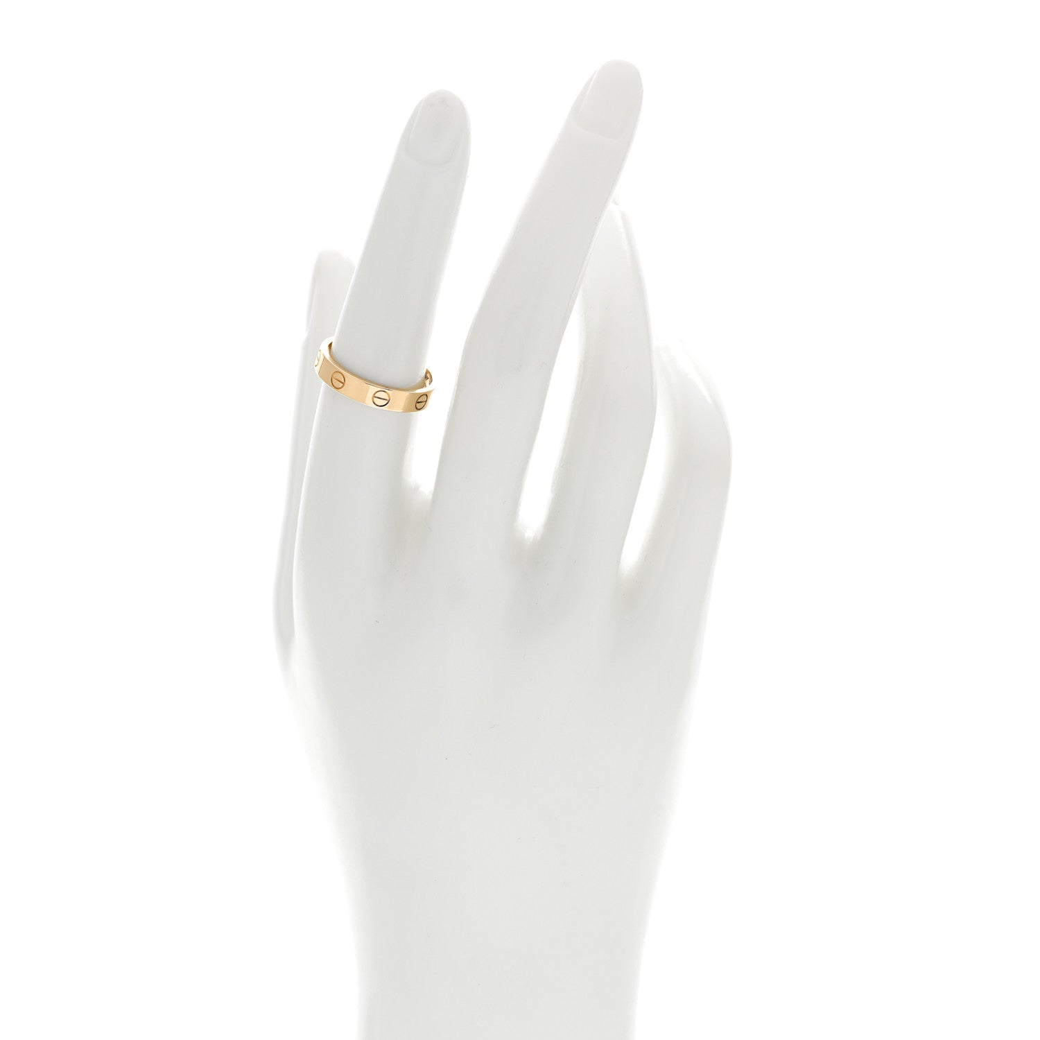 Cartier 18K Yellow Gold 3.5mm LOVE Wedding Band Ring 54 6.75 2 of 5