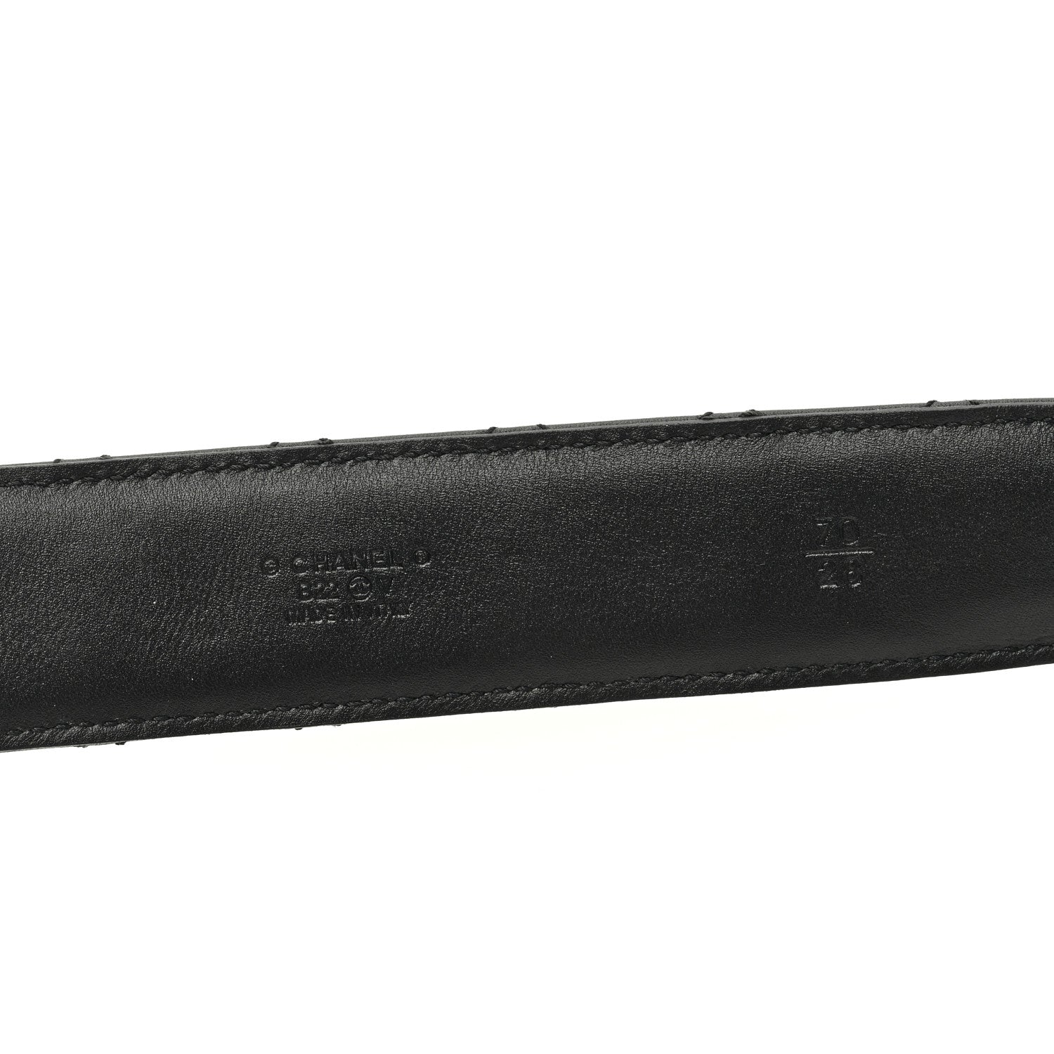 Chanel Calfskin Quilted CC Chain Belt 70 28 Black 3 of 5