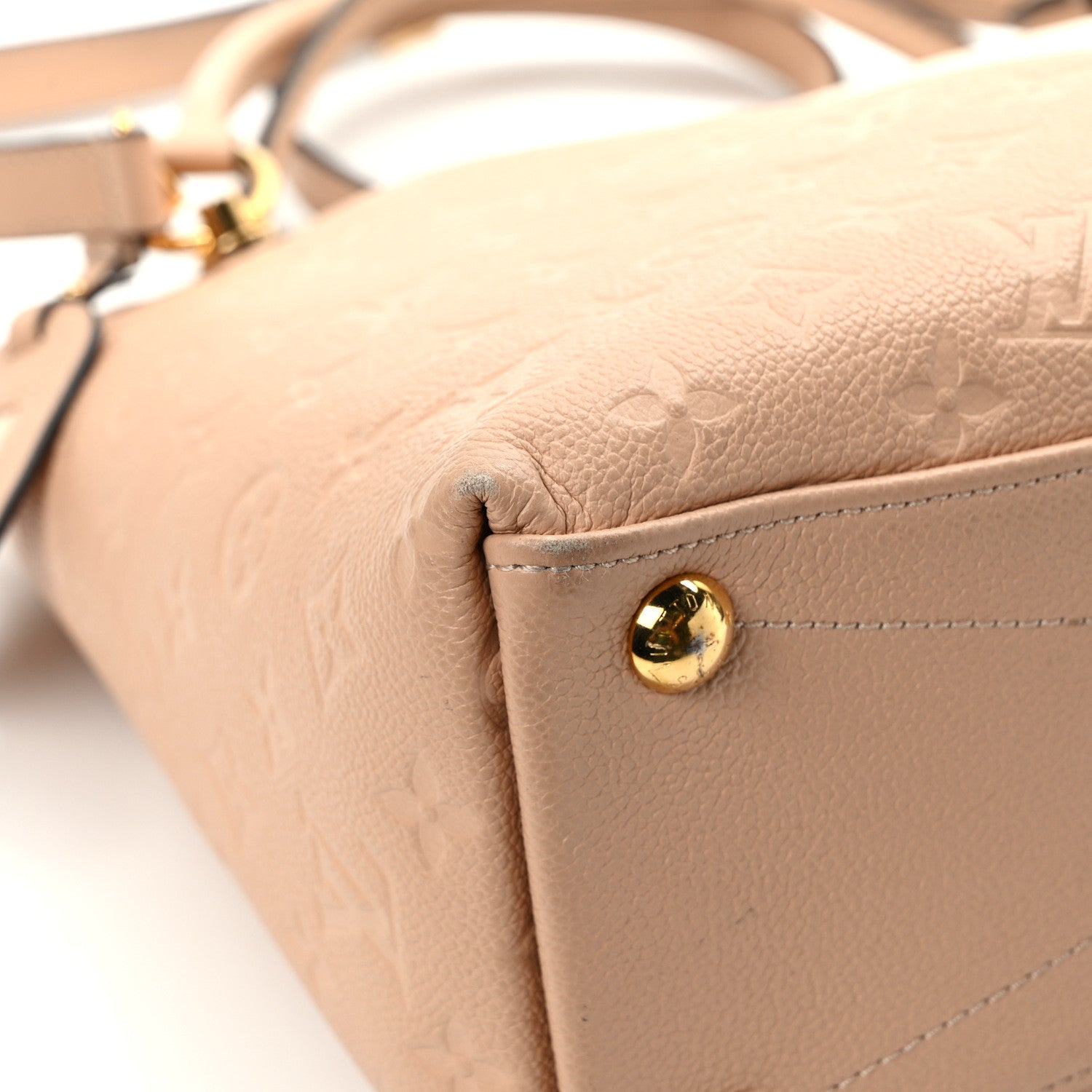 Louis Vuitton Empreinte V Tote MM Beige Rose Creme 9 of 10
