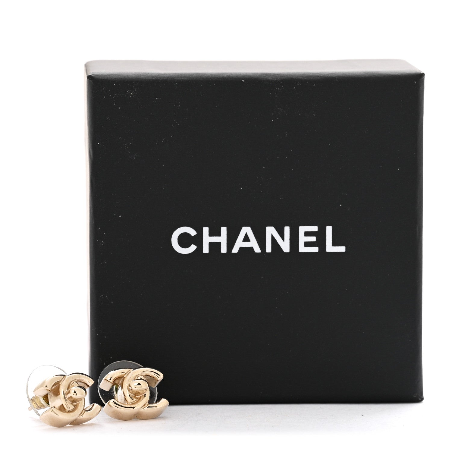 Chanel Metal CC Turnlock Earrings Gold 5 of 5