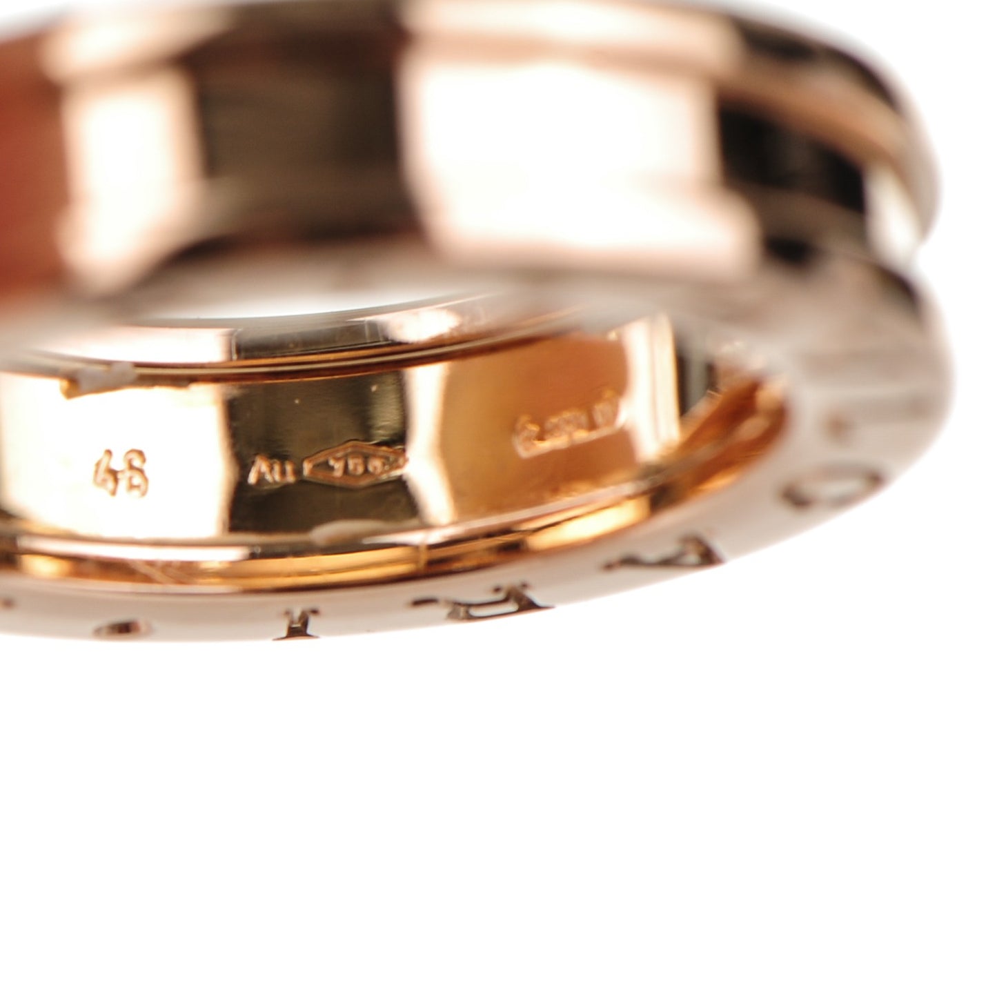 18K Rose Gold B.Zero1 Ring 48 4.5