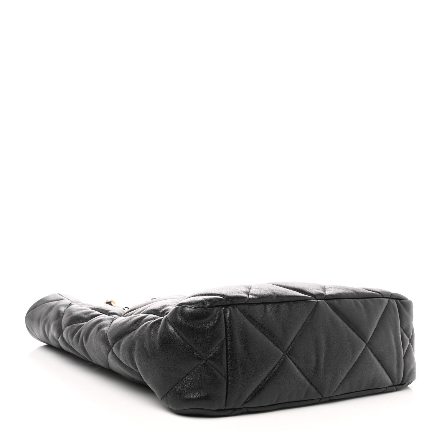 Chanel Lambskin Quilted Chanel 19 Shopping Bag Black 4 of 10