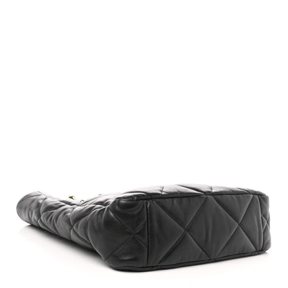 Chanel Lambskin Quilted Chanel 19 Shopping Bag Black 4 of 10