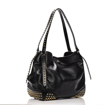 Burberry Lambskin Bridle Studs Small Canterbury Tote Black 3 of 15