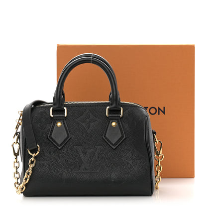 Louis Vuitton Empreinte Monogram Giant Speedy Bandouliere 20 Black 10 of 10