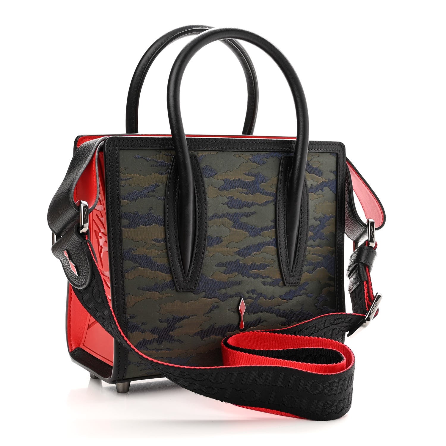 Christian Louboutin Jacquard Calfskin Camoloubi Mini Paloma Vosges 3 of 10